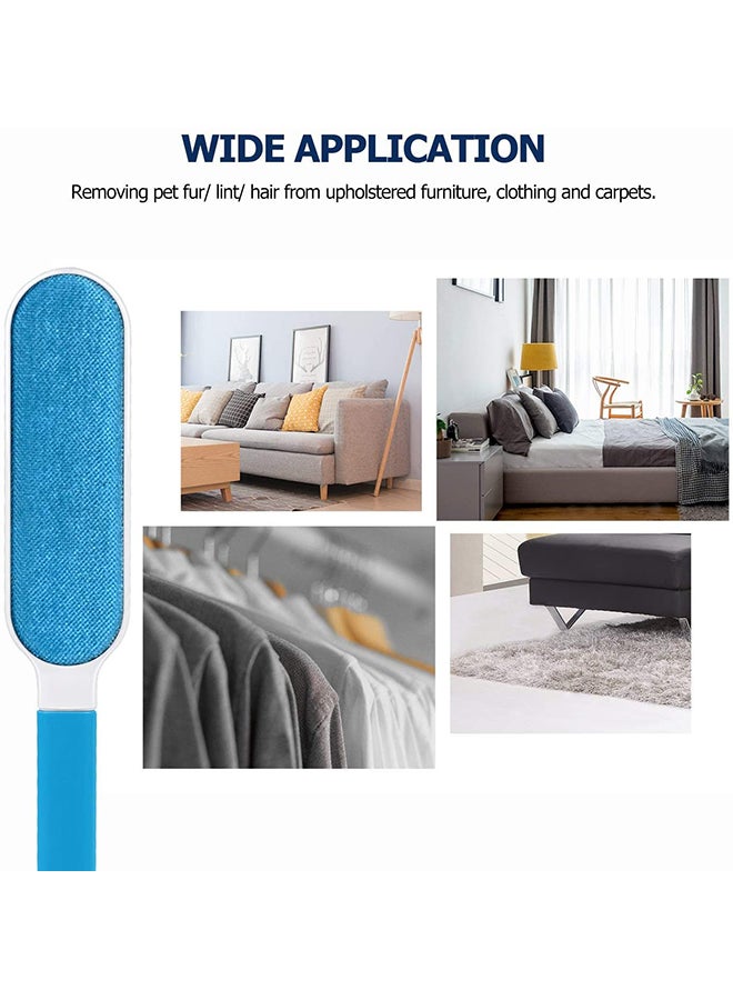 Mumoo Bear Lint Brush-Pet Hair Remover Brush Blue/White ‎130grams - Image 3