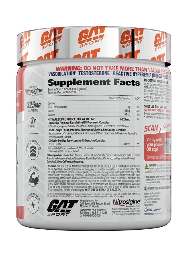 GAT SPORT - Nitraflex Pre-Workout Bloody Orange Flavor - Image 1