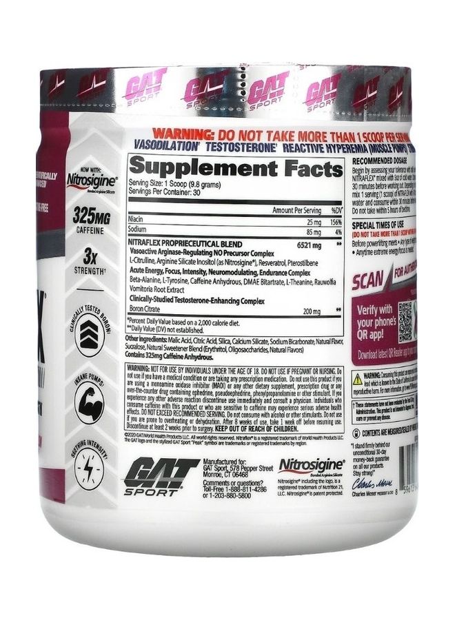 GAT SPORT - Nitraflex Pre-Workout Watermelon Flavor - Image 1