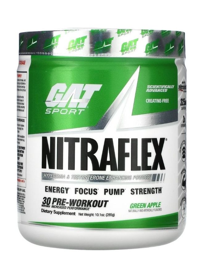 GAT SPORT Nitraflex Pre-Workout Green Apple Flavor - Image 1