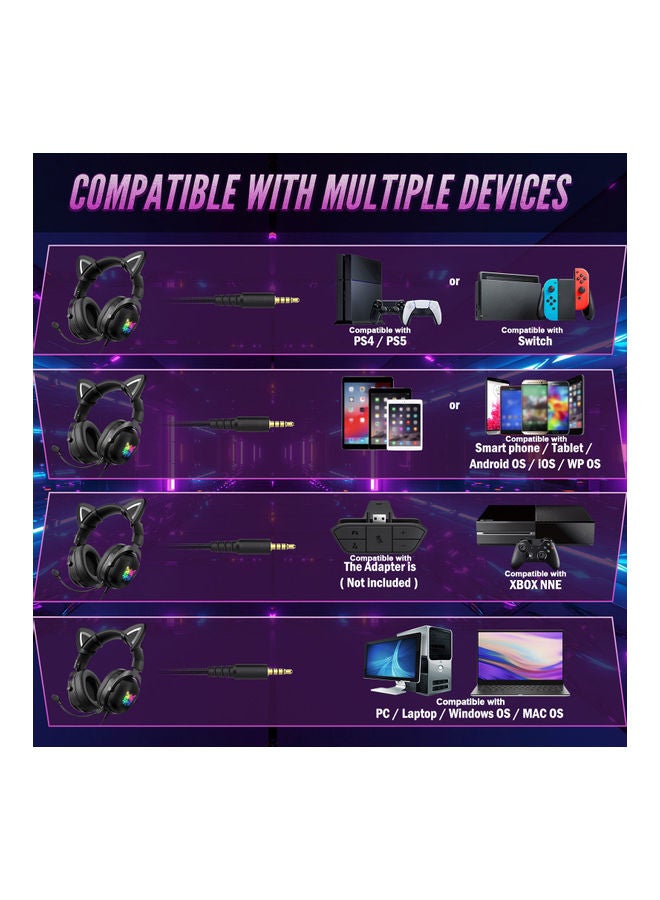 X11 Wired Stereo Gaming Headphones