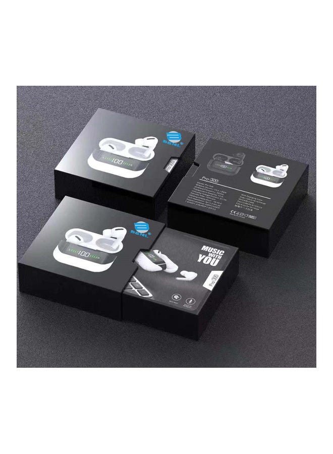 بي إس إن إل سماعة أذن داخلية برو 300 TWS تعمل بخاصية البلوتوث مع علبة شحن مزودة بشاشة رقمية تعرض نسبة شحن البطارية أسود - Image 5