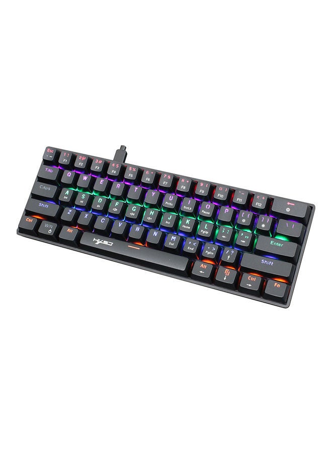 HXSJ - Wired Compact Mechanical Keyboard Multicolour - Image 1