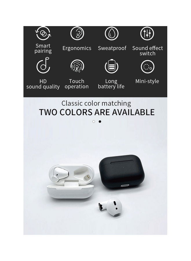 BSNL Pro 5s Bluetooth In-Ear Wireless Earphones With Charging Case White  - Image 4