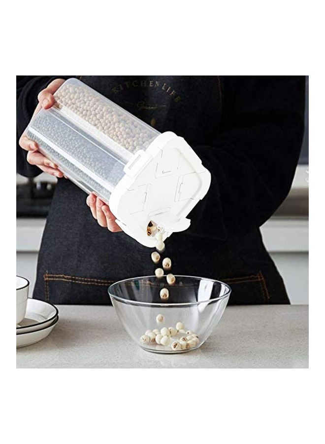 إيونتو حاوية طعام كبيرة من 4 أقسام أبيض 23x23x11سم - Image 4