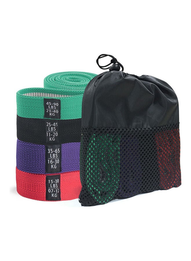 Generic 4 Pieces Long Resistance Loop Bands 15 × 8 × 14  - Image 1