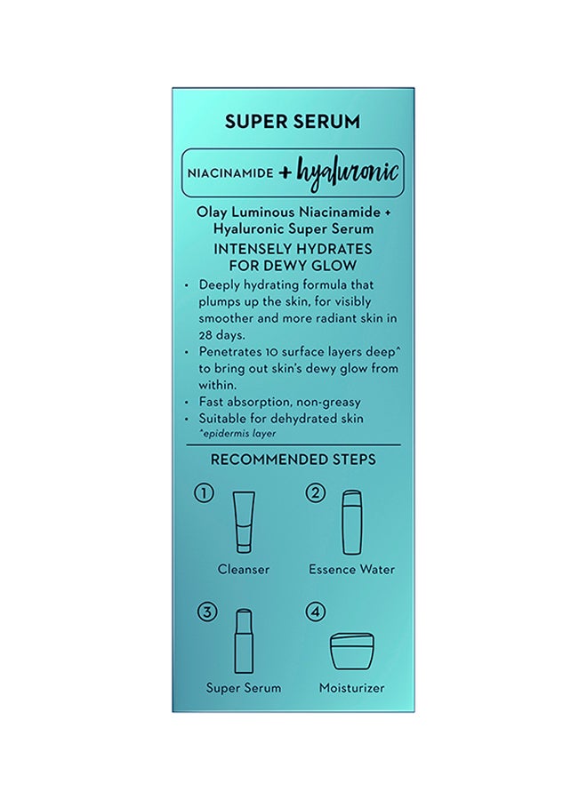 Olay Luminous Serum With Niacinamide And Hyaluronic Acid 30ml  - Image 3