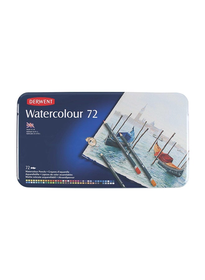 Derwent 72 Watercolor Pencil Set Multicolour - Image 2