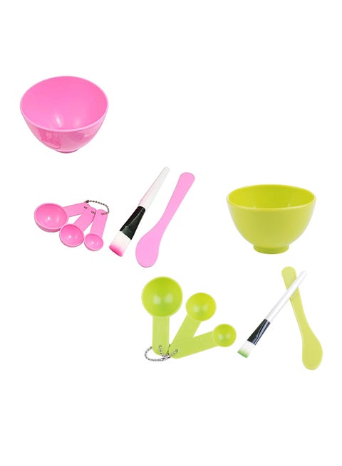 4-In-1 Mask Bowl, Mask Stick, Mask Brush And Gauge Set Assorted
