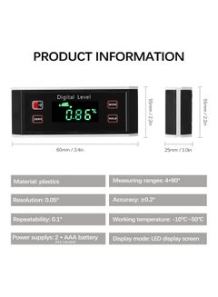 Generic Portable High Precisions Angle Finder Black  - Image 3