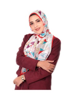 Stylish Printed Chiffon Silk Scarf Multicolour