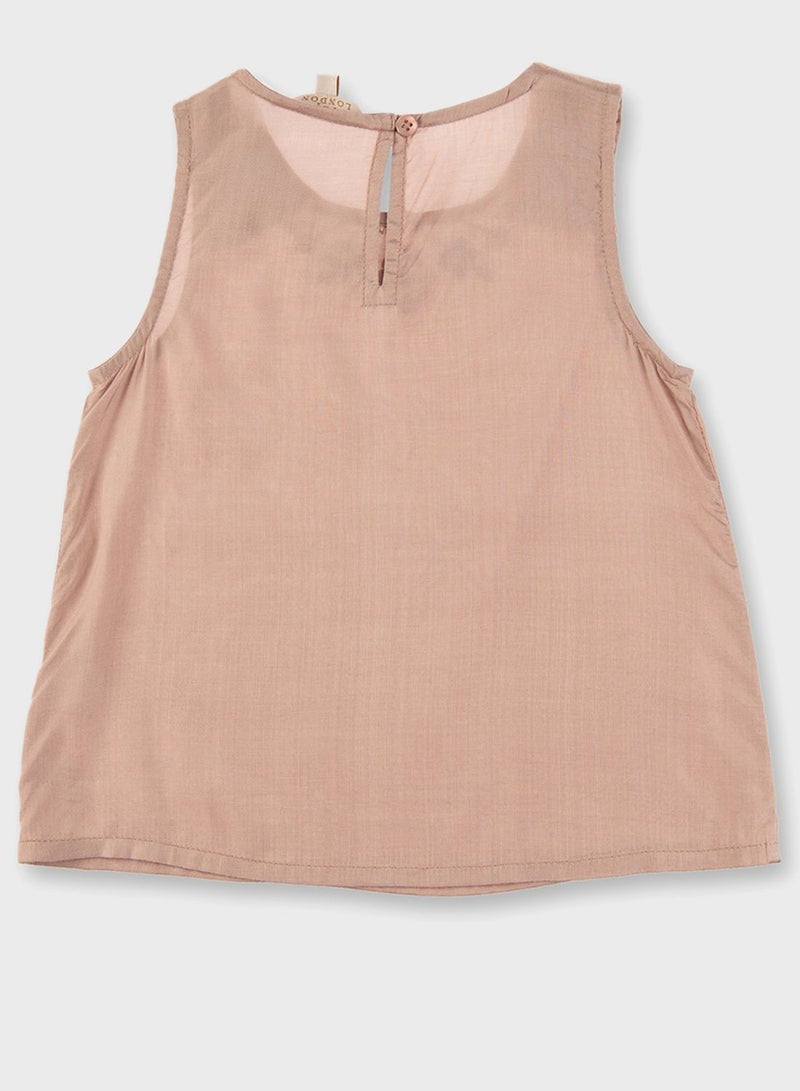 FG4 Women Little Dolly Top Beige - Image 2