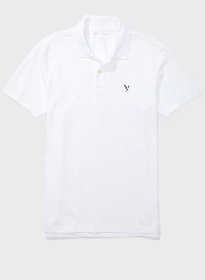 Standard Fit Flex Polo White - v1625715881/N48814680V_1