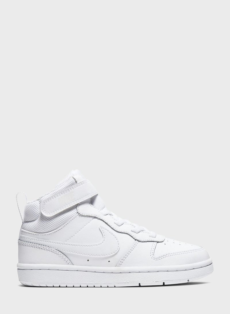 Nike Kids Court Borough Mid 2 Sneakers White  - Image 1