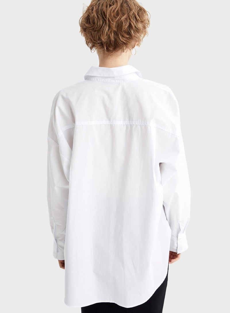 DeFacto - Classic Long Sleeves Shirt White - Image 1