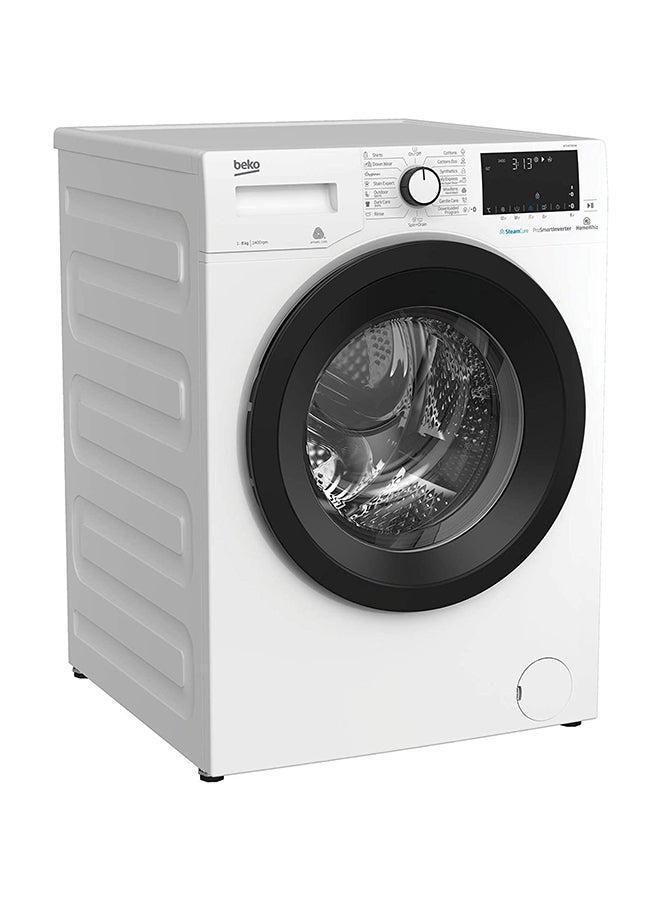 Beko 8 kg Front Load Washing Machine, 1400 RPM, 15 Programmes, Low Noise, Quick wash 14/28 Minutes, SteamCure Wash, Digital Display, DrumClean Function, 10 Years Warranty on ProSmart Inverter Motor 0 W WTV8736XW White  - Image 2