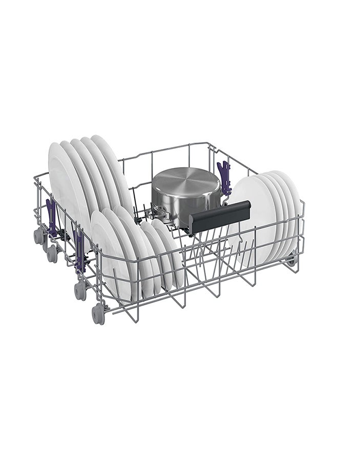Beko 8 Programmes, 15 Place Settings, Free Standing Diswhasher With Led Display 0 W DFN28420S Silver  - Image 5