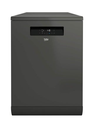 9 Programmes, 15 Place Settings, Free Standing Dishwasher,  Ionguard, Dirt Sensor Feature With Led Display 0.8 kW DFN39533G Manhattan Gray - v1625719882/N48625948A_1