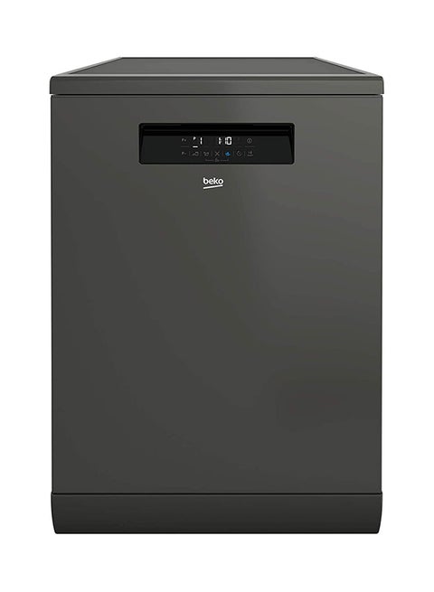 9 Programmes, 15 Place Settings, Free Standing Dishwasher,  Ionguard, Dirt Sensor Feature With Led Display 0.8 kW DFN39533G Manhattan Gray