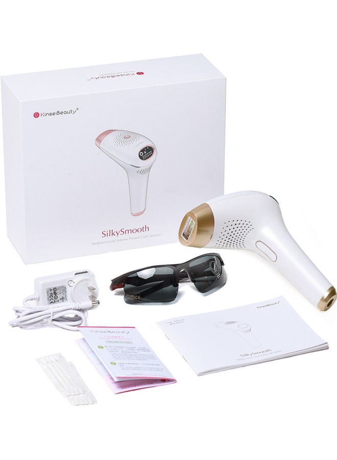 KinseiBeauty - Silky Smooth Hair Removal Epilator White/Gold - Image 1