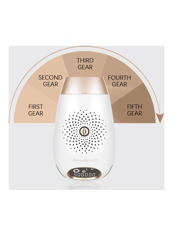 KinseiBeauty - Silky Smooth Hair Removal Epilator White/Gold - Image 1