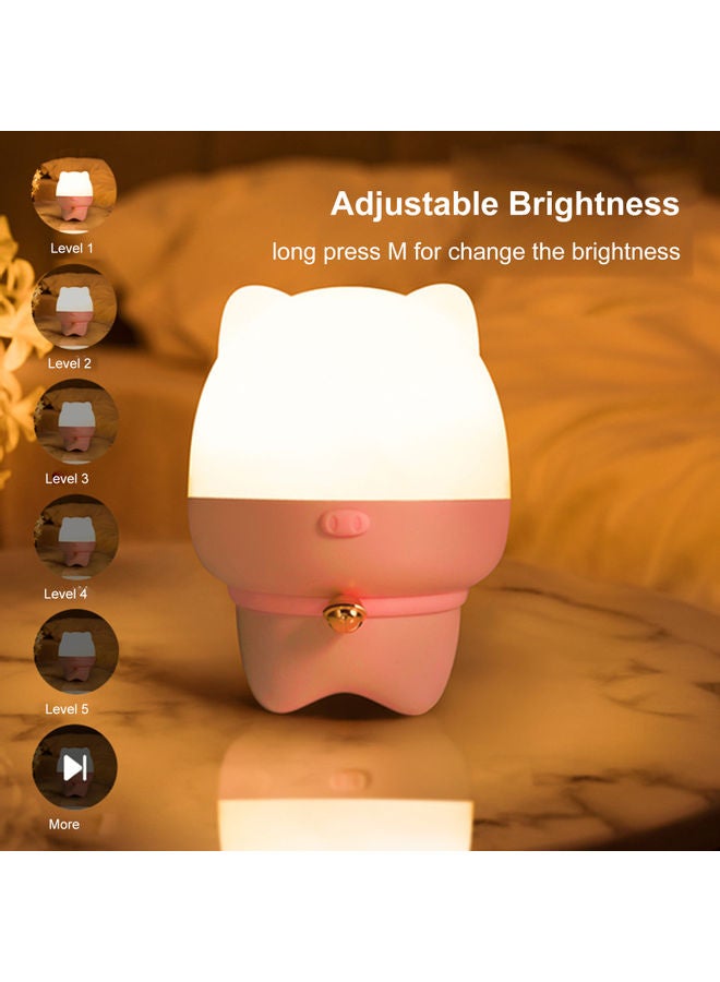 مصباح LED ليلي بتصميم فني ثلاثي الأبعاد لطيف متعدد الألوان  - Image 2