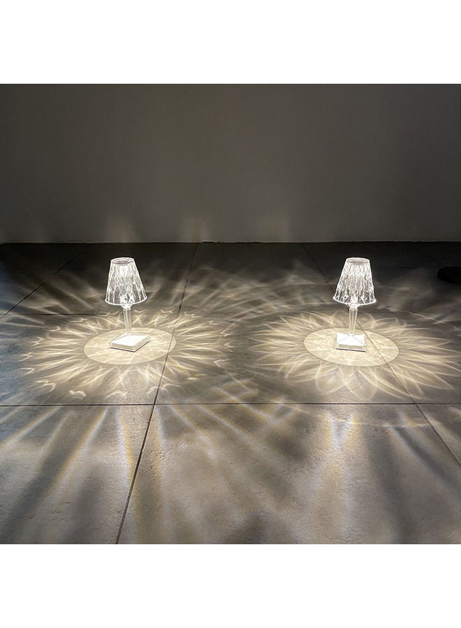 Acrylic Diamond Table Lamp White - Image 3