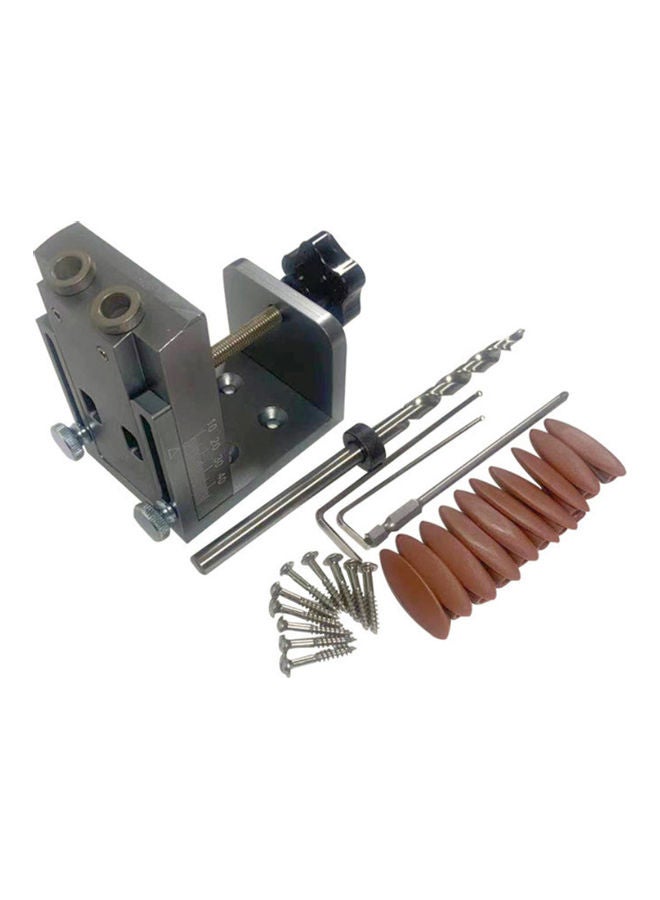 Woodworking Pocket Hole Locator Jig Kit Multicolour 15x7.50x8cm - Image 1