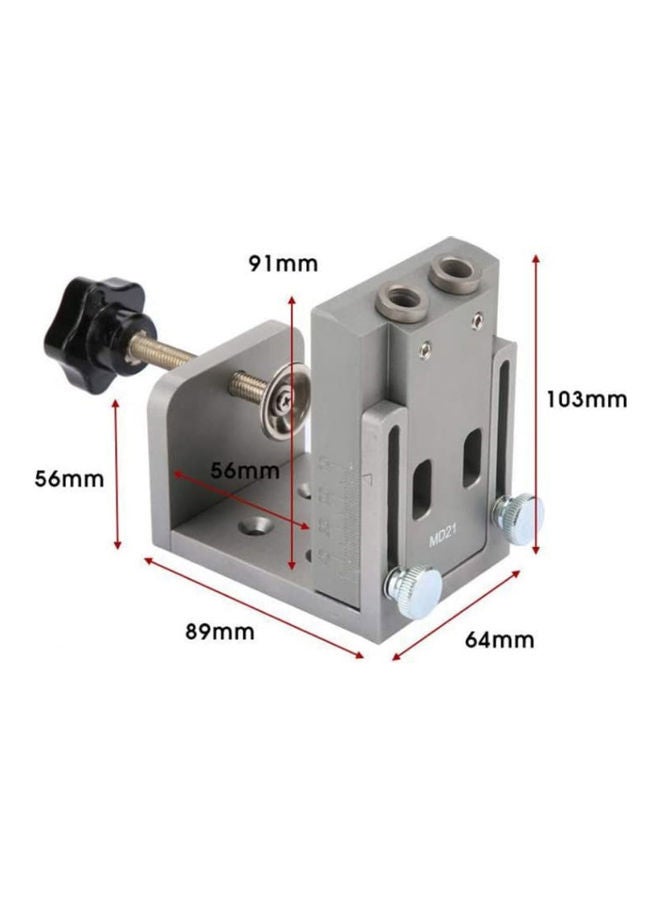 Woodworking Pocket Hole Locator Jig Kit Multicolour 15x7.50x8cm - Image 4