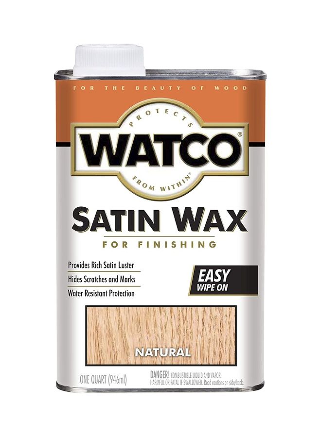 Satin Wax For Natural Finishing Brown 946ml