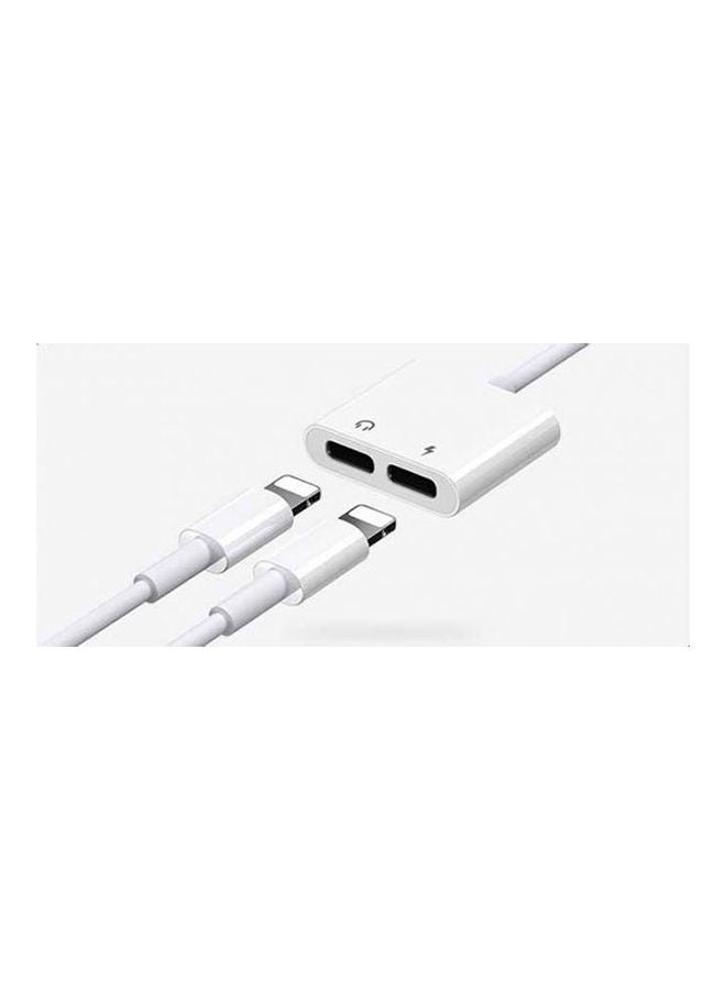 JOYROOM S-Y104 Ben Series Lightning Audio And Charging Adapter White  - Image 2