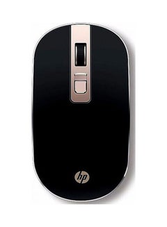 HP S4000 Wireless Mouse 2.4GHz Wireless Silent Portable Silm 1600dpi Laptop Optical Mice Black/Gold  - Image 1