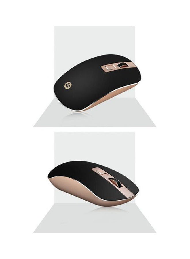HP S4000 Wireless Mouse 2.4GHz Wireless Silent Portable Silm 1600dpi Laptop Optical Mice Black/Gold  - Image 2