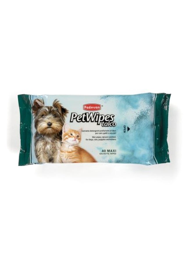 بادوفان مناديل تالك معطرة للحيوانات الأليفة، 40 قطعة - Image 1