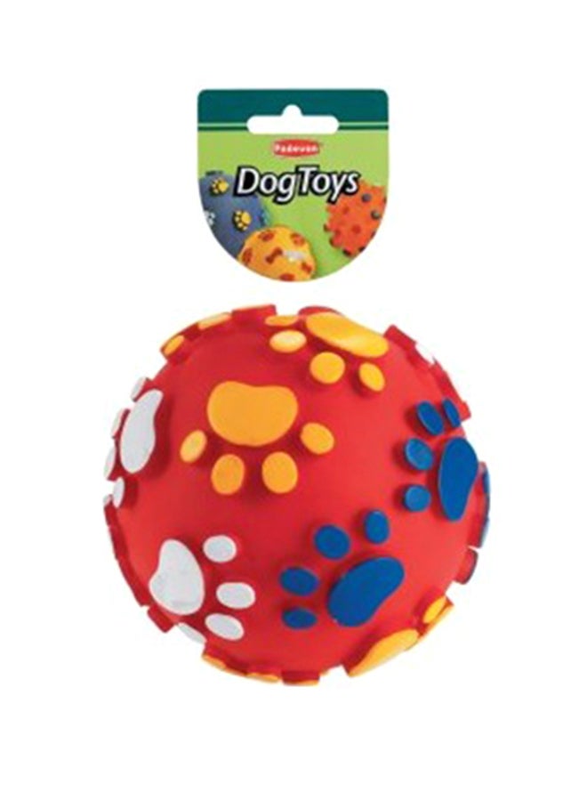 Vinyl Paw Ball Dia Fun Toys For Dogs Multicolour 12cm