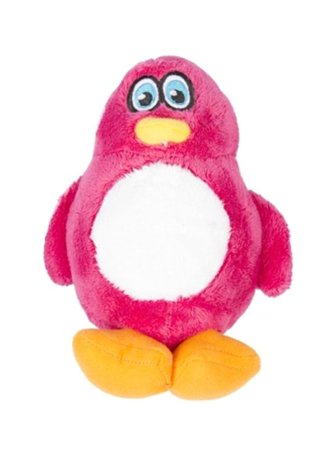 Duvo Soft And Colorful Pluche Pinguin Dog Toy Pink 17cm 