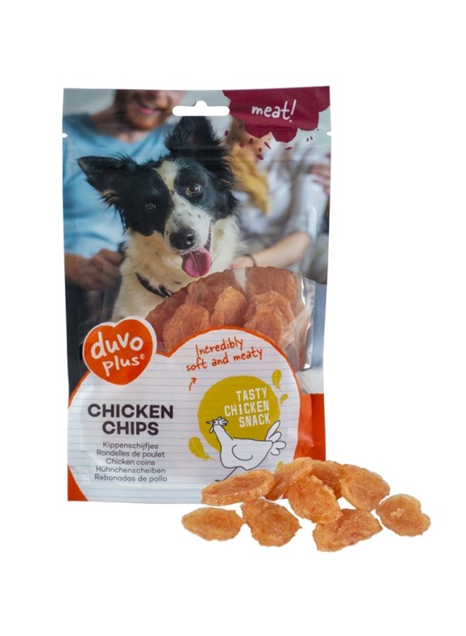 Duvo Dog Snack Chicken Chips Multicolour 80grams - Image 1