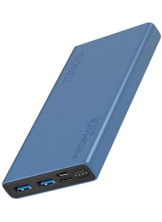 10000.0 mAh Compact Smart Charging Power Bank With Dual Usb Output Blue - v1625726629/N48963808A_1