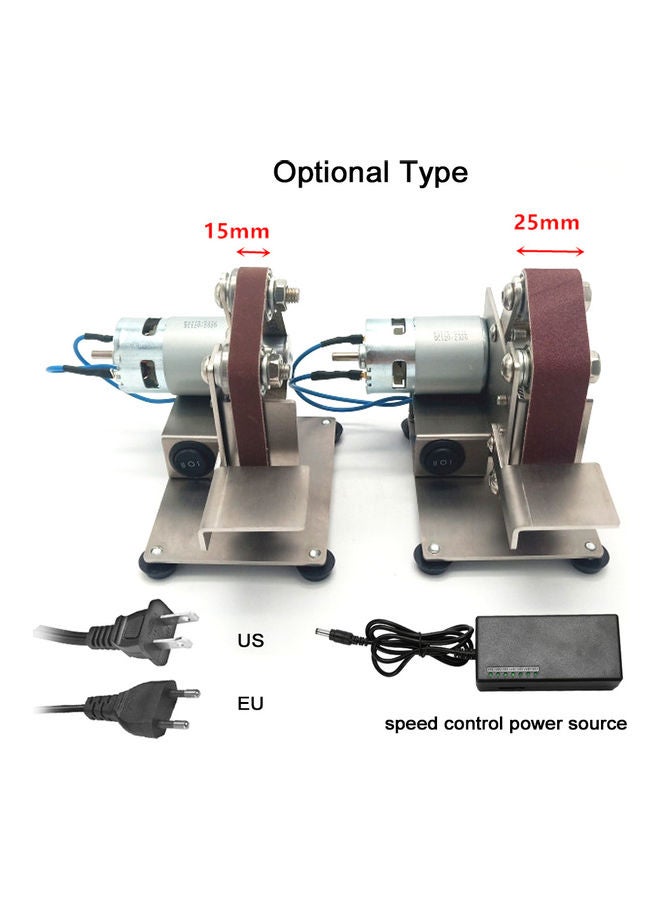 Multifunctional Mini Belt Sander Silver/Red  - Image 2