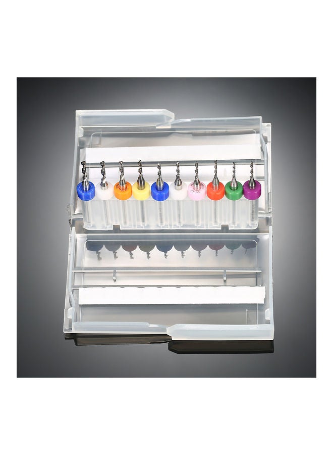 Generic - 10-Piece Tungsten Carbide Drill Bits Set Multicolour - Image 1