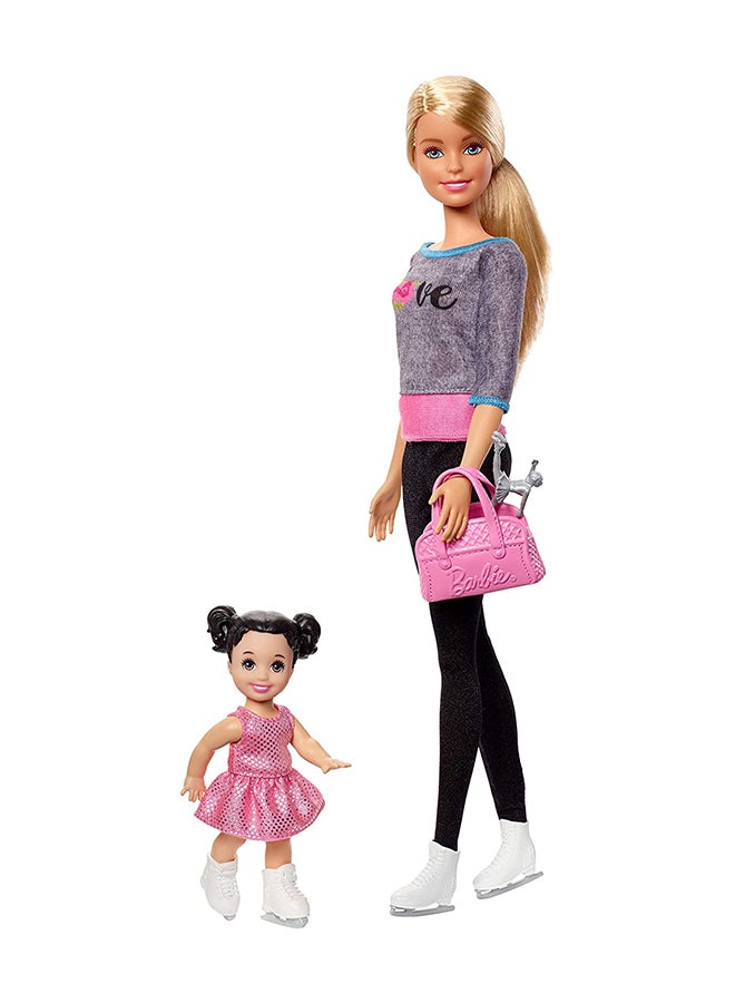 Barbie - Ice Skating Coach Doll Playset 21.6 x 6 x 32.4cm - Image 1