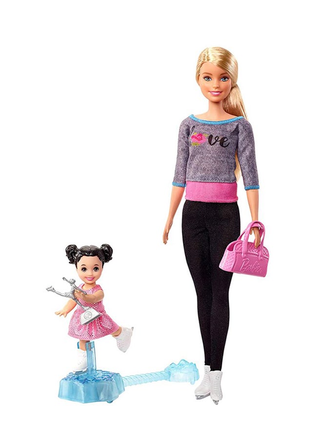 Barbie - Ice Skating Coach Doll Playset 21.6 x 6 x 32.4cm - Image 1
