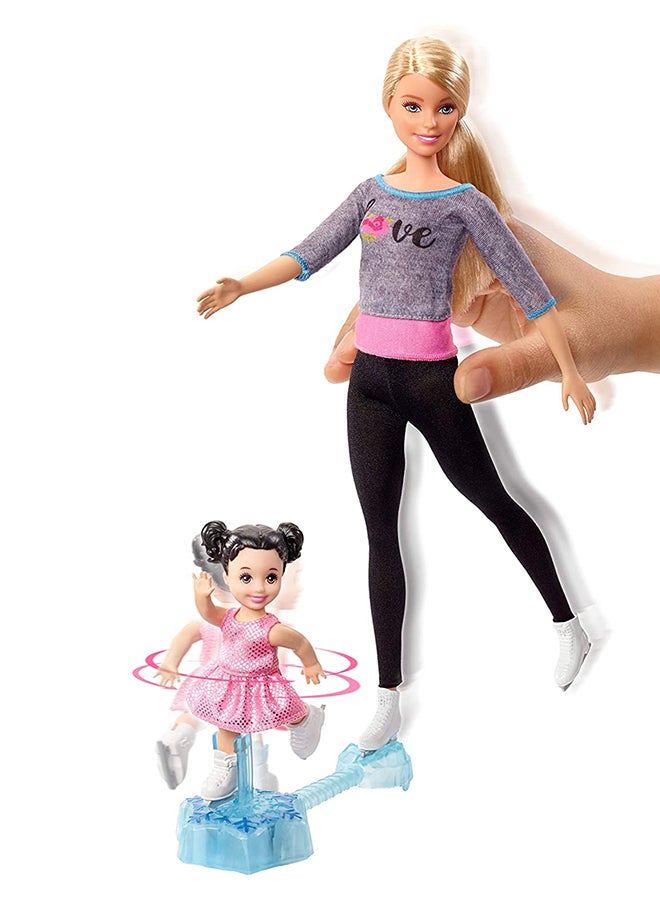 Barbie - Ice Skating Coach Doll Playset 21.6 x 6 x 32.4cm - Image 1