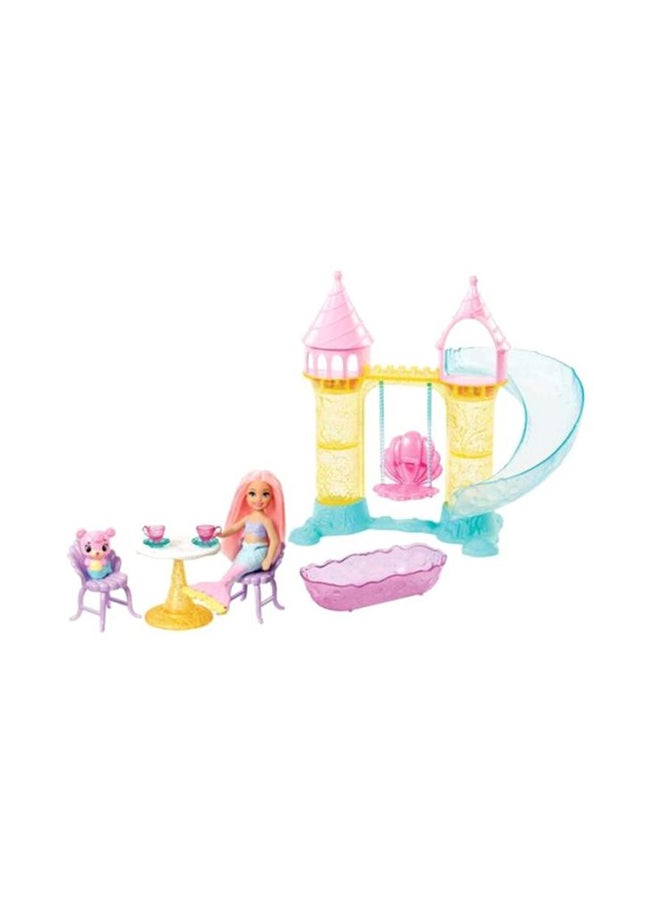 Barbie - Dreamtopia Chelsea Mermaid Dolls And Playset FXT20 12.7x38.1x38.1cm - Image 1