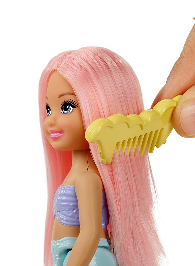 Barbie - Dreamtopia Chelsea Mermaid Dolls And Playset FXT20 12.7x38.1x38.1cm - Image 1