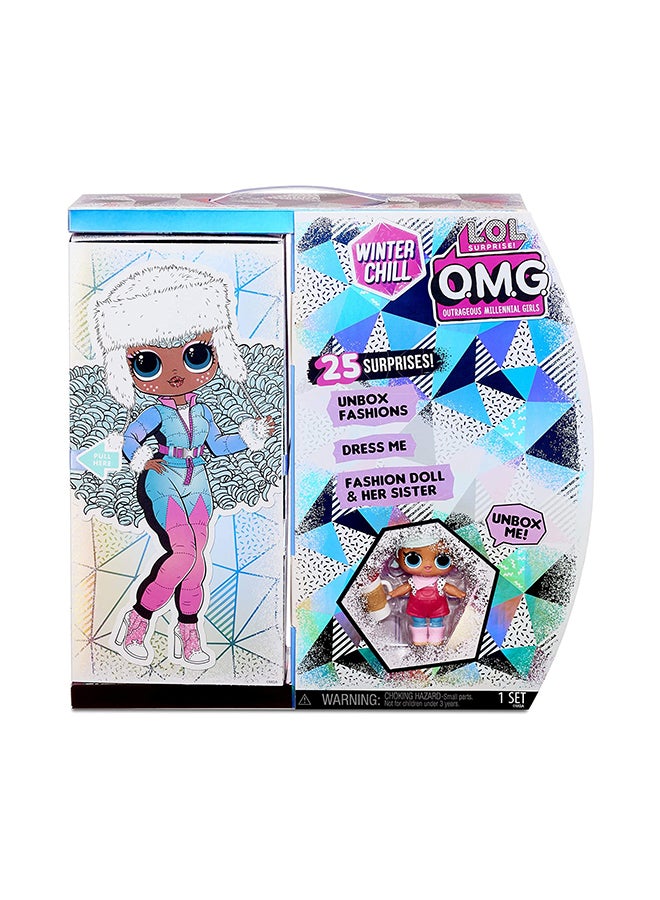 Lol Surpise - O.M.G. Winter Chill Fashion Doll And Brrr B.B. Doll 3 x 12.25 x 12inch - Image 1