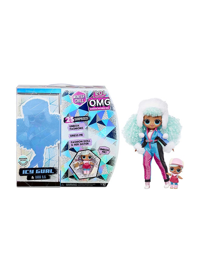Lol Surpise - O.M.G. Winter Chill Fashion Doll And Brrr B.B. Doll 3 x 12.25 x 12inch - Image 1