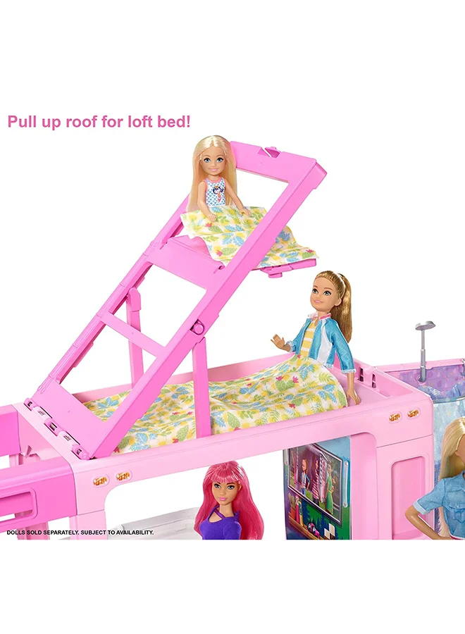 Barbie 60-Piece 3-In-1 Dreamcamper 8.6 x 22.3 x 11.4cm