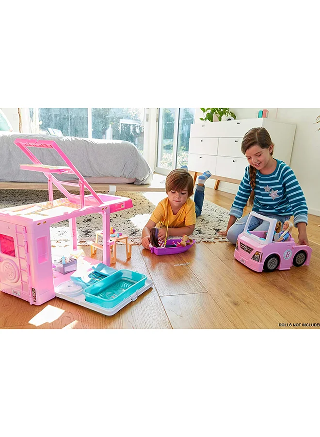 Barbie 60-Piece 3-In-1 Dreamcamper 8.6 x 22.3 x 11.4cm