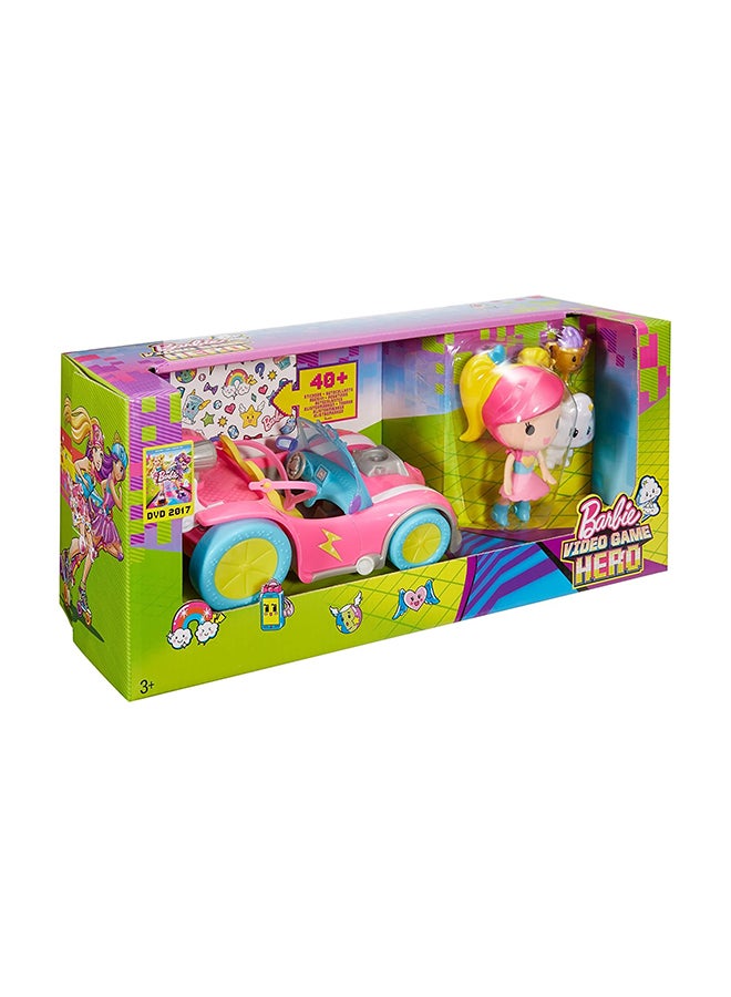 Barbie - Video Game Hero Vehicle And Figure Play Set 5 x 14 x 6.38inch - Image 1